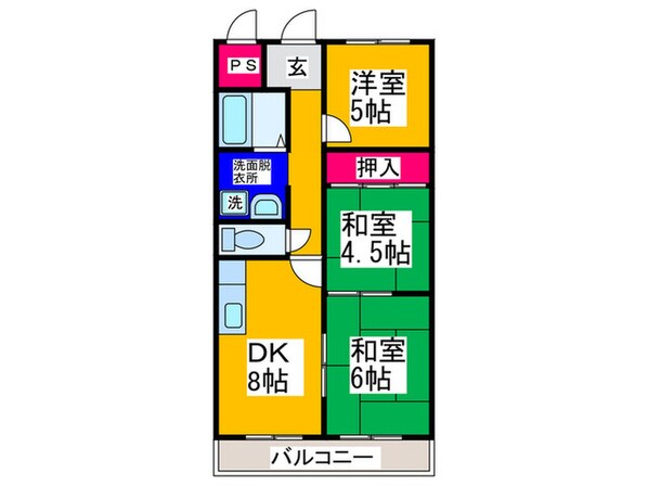 松岡マンションの物件間取画像